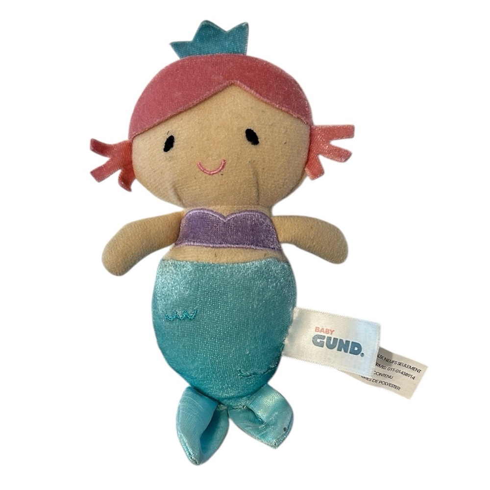 Gund Baby Mermaid Plush Rattle toy